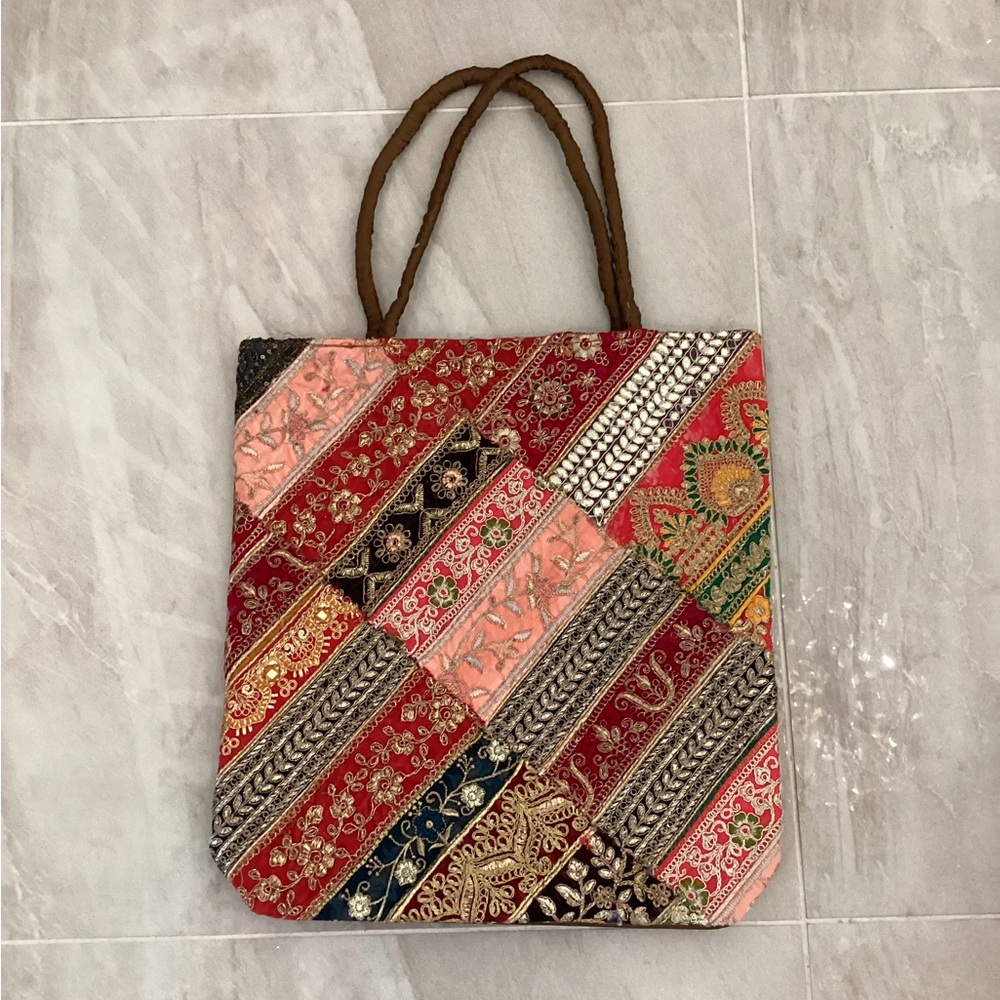 Patchwork Tote Bag - Multicolor
